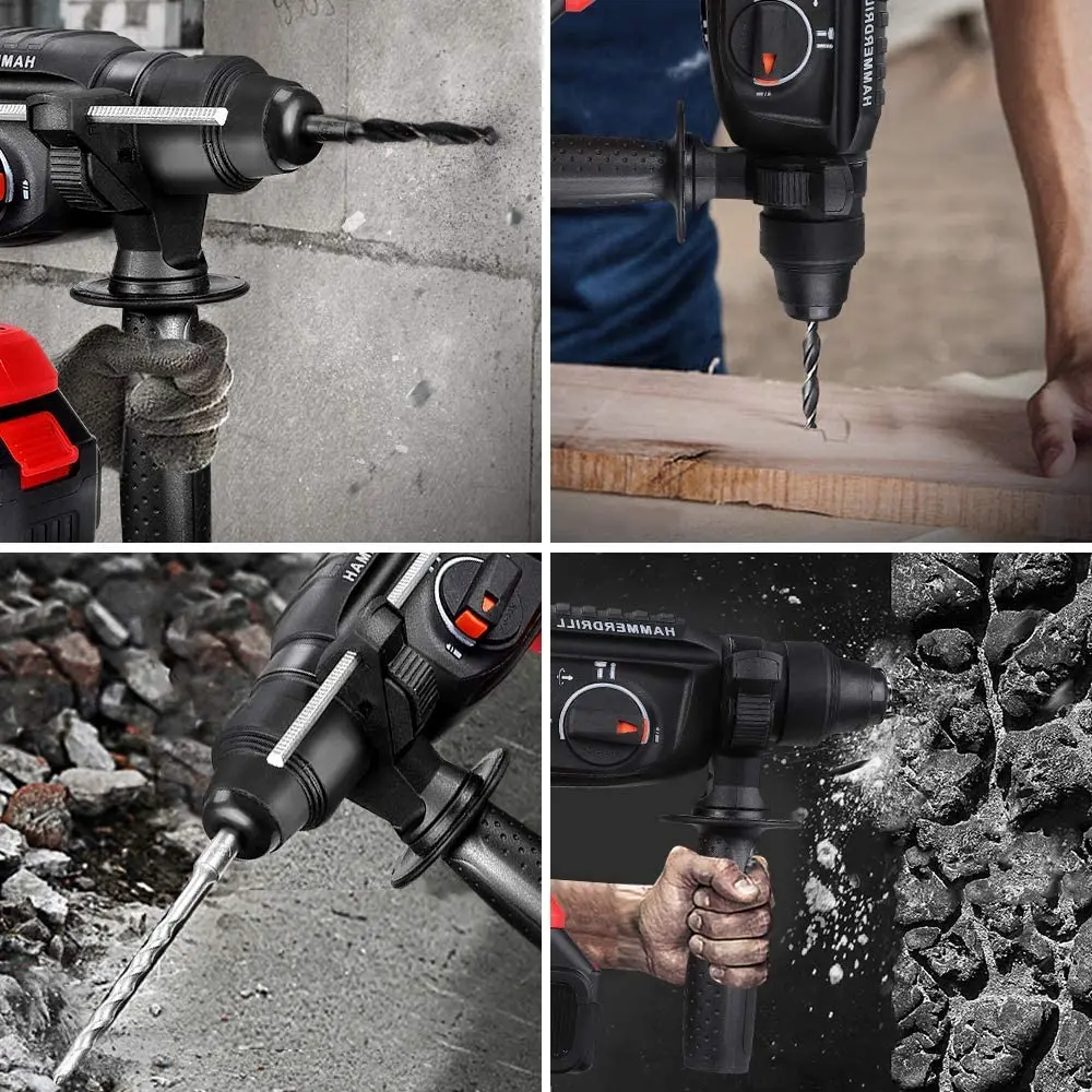 

wireless hole on concrete wall cordless electric hammer drill for concrete hole drill hammer