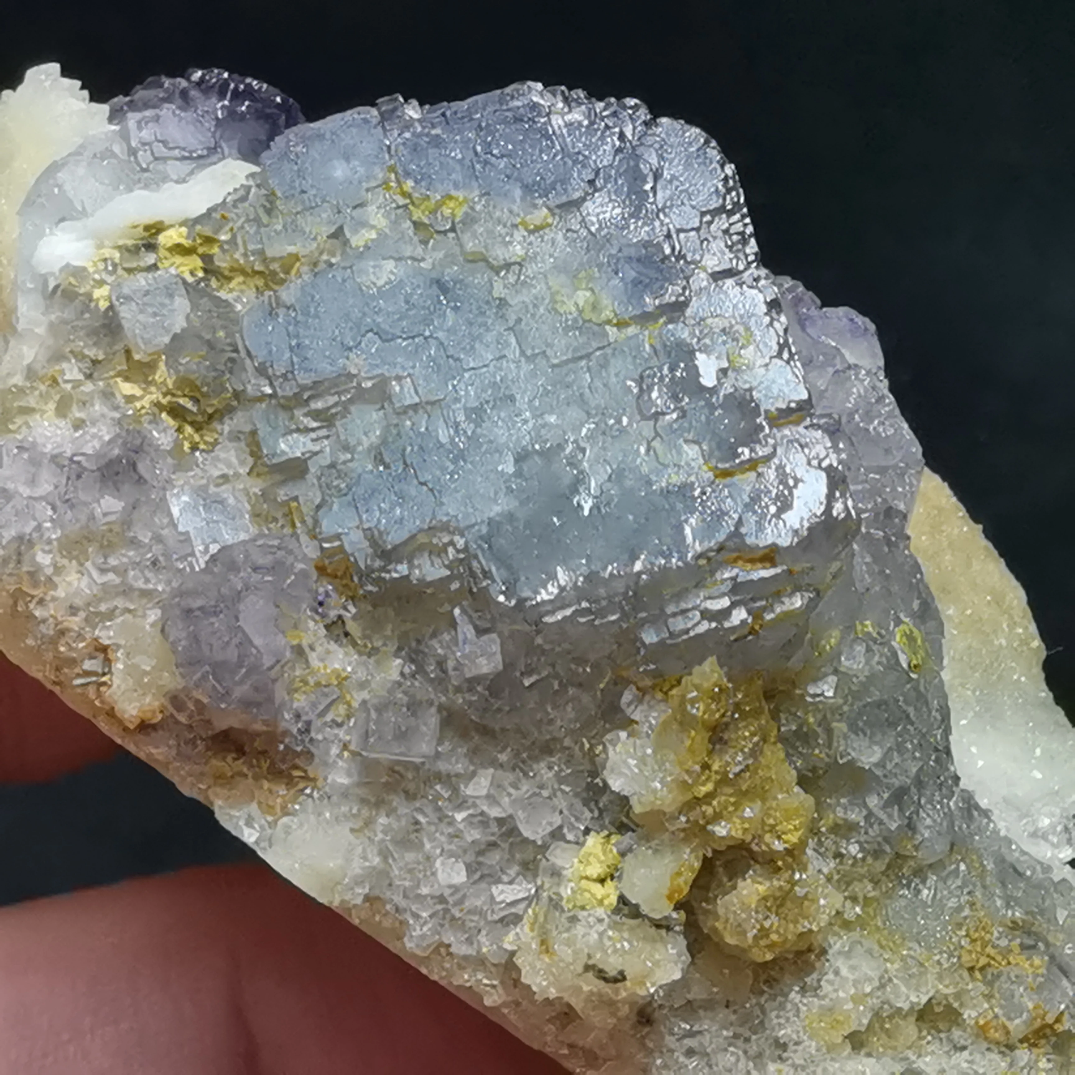 

69.2gNatural rare purple fluorite mineral specimen stone and CRYSTAL HEALING CRYSTAL QUARTZ GEM