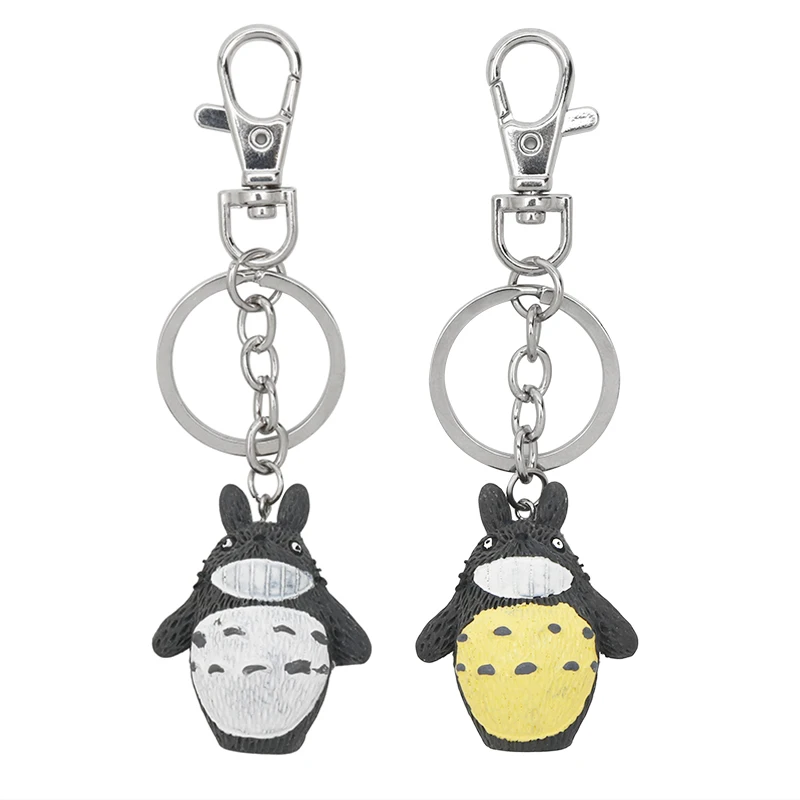 

Cute Totoro Animal Keyring for Men or Women Keychain Women Anime Trinket Metal Key Chains Car Bag Pendent Charm Accessory