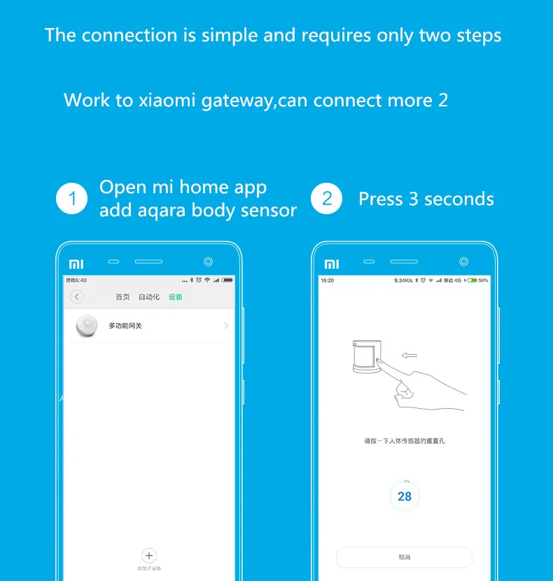 Датчик движения Aqara инфракрасный датчик наборы смарт датчиков Zigbee Wi Fi приложение