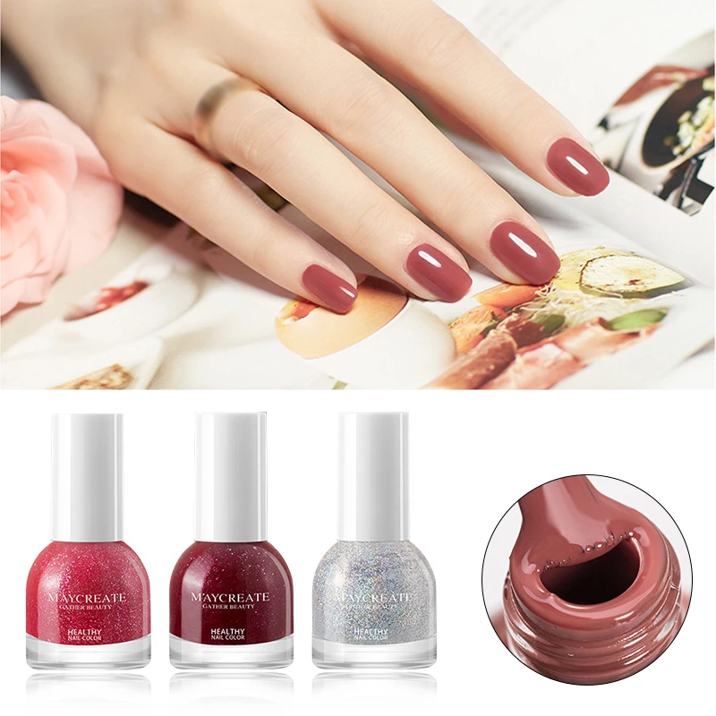 Нетоксичный лак для ногтей Быстросохнущий Гель 10 мл долговечный дизайна