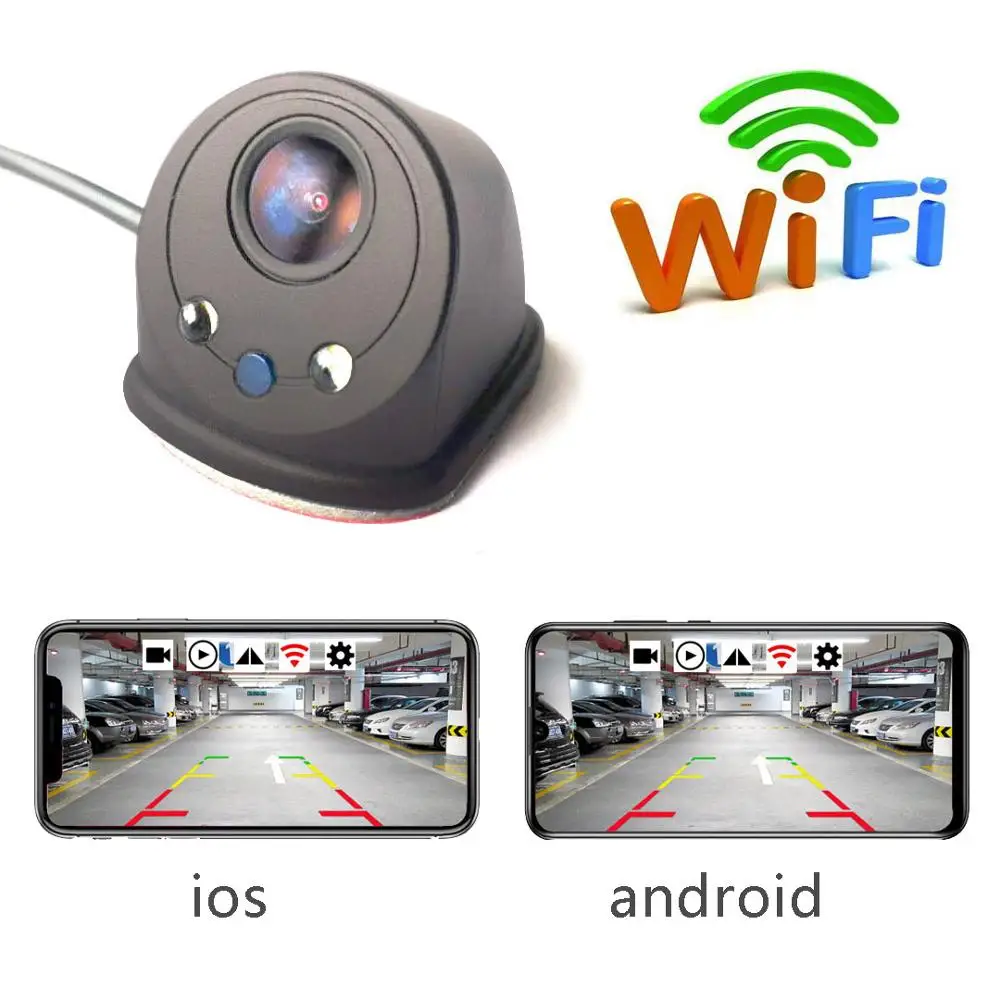 Новое поступление! Автомобильная Левая Правая камера для слепого пятна, Wi-Fi, камера ночного видения с боковым видом, Автомобильный видеорегистратор, видеорегистратор для IOS и Android телефона
