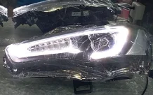VLAND Заводские аксессуары для автомобиля светодиодный фонарь для Lancer светодиодный фонарь 2008-UP с светодиодный DRL и движущимся поворотным сигналом головная лампа в сборе - Цвет: Normal