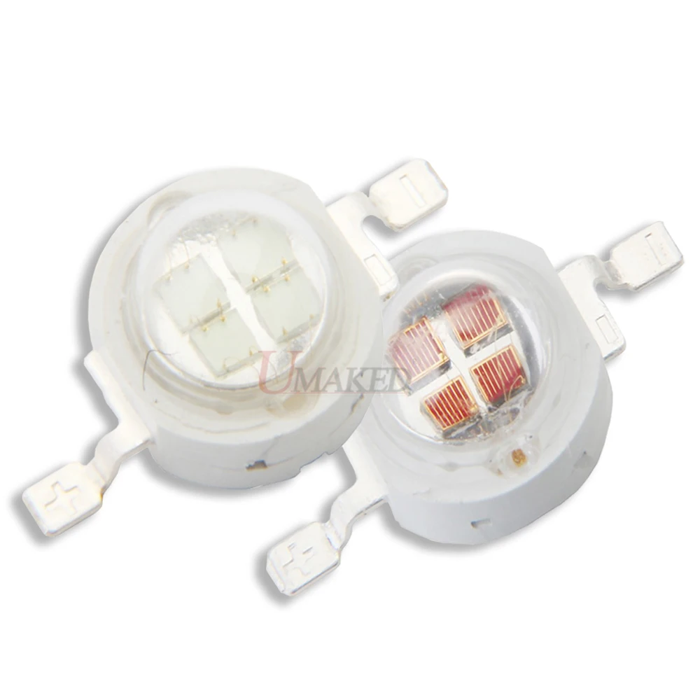 High Power 5W LED COB Epistar 4x45mil Bulb Light chips DC6-7V 700mA SMD Diode White Red Blue Yellow Green For led Spotlight | Лампы и