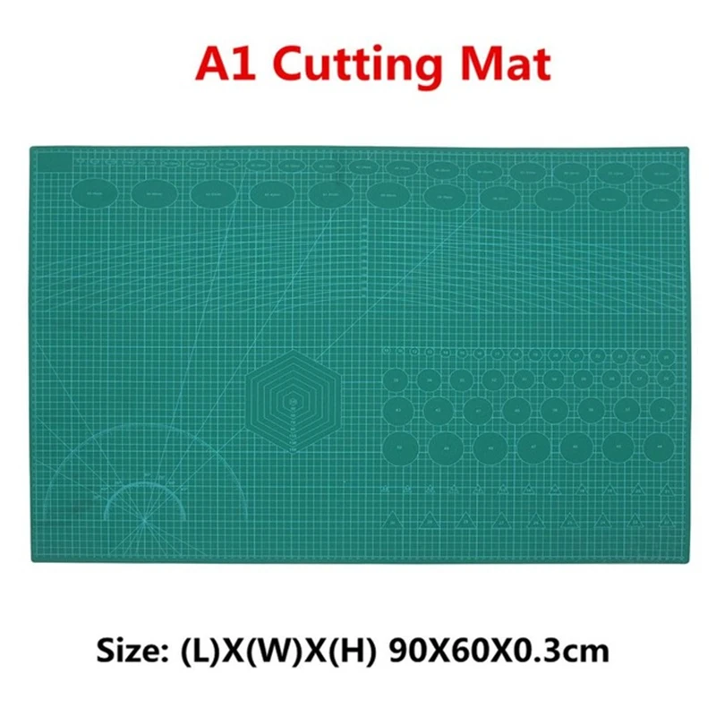 3mm A1 PVC Cutting Mat Cutting Pad Patchwork Double Printed Self Healing Cutting Mat Craft Quilting Scrapbooking Board 60X90CM