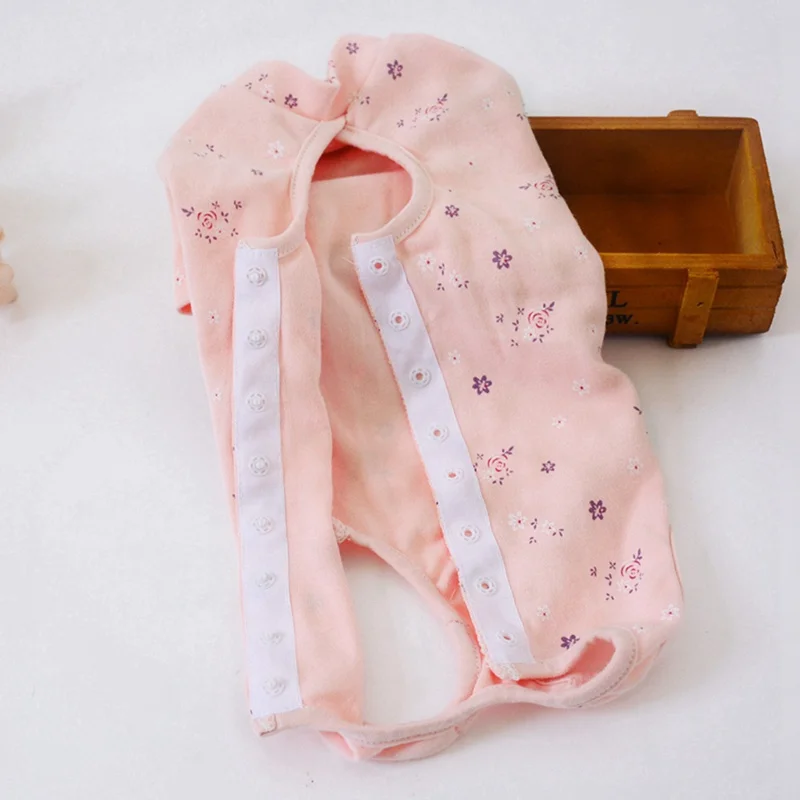 

Pet Cat Vest Sterilization Clothes Protective Weaning Anti-Licking Costume Floral Print Post-Operation Cat Vests