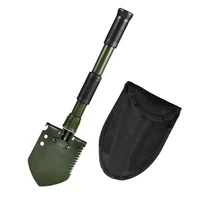 metal portable folding shovel multifunctional self defense bushcraft ultralight shovel camping supervivencia sporting goods dg50