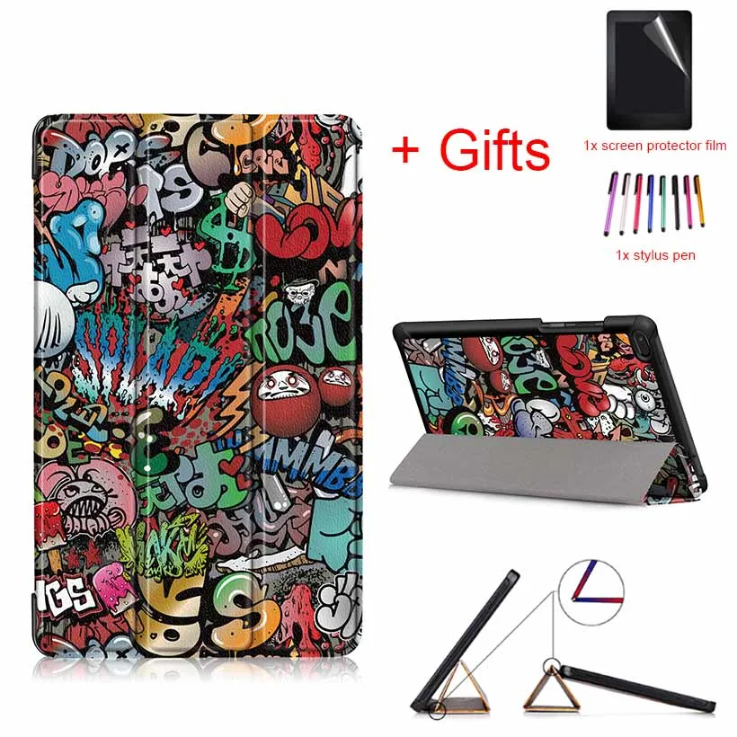 

PU Leather Ultra Slim Folding cover Case For Lenovo Tab E8 TB-8304F 8" Tablet Protective Stand Cover For Lenovo Tab E8 case