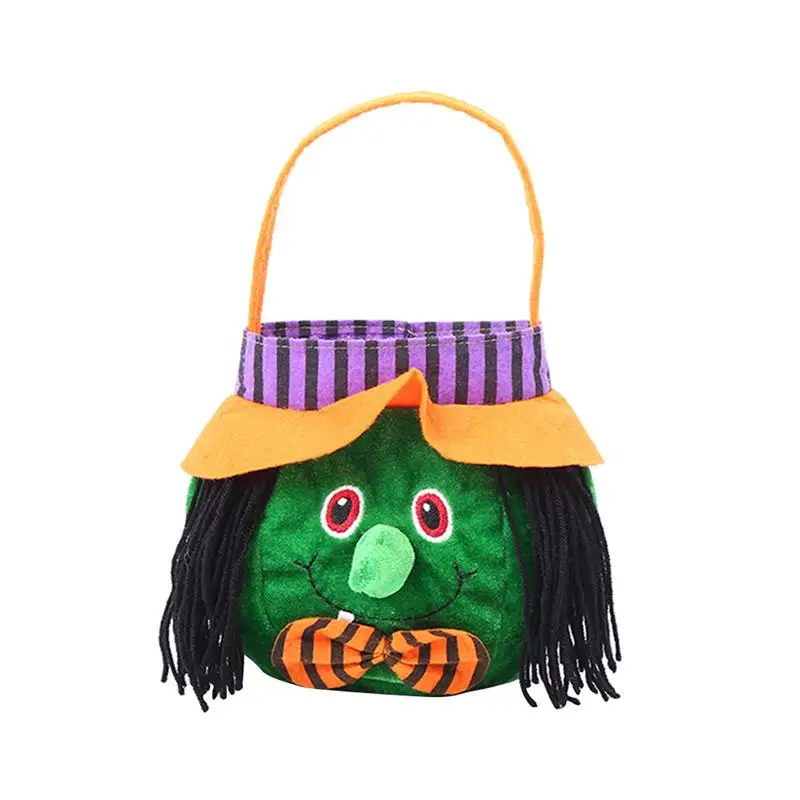 2 шт пакет для конфет на Хэллоуин ведьмы с шляпой подарочные сумки ручками ткани