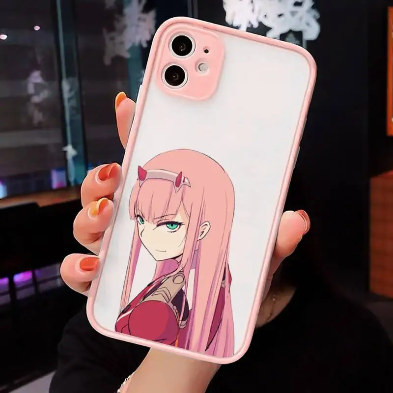 

DARLING in the FRANXX ZERO TWO Phone Cases Matte Transparent For iPhone 12 Mini 11 Pro XR XS Max 7 8 Plus