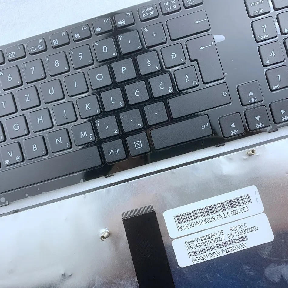 Словенская Клавиатура для ноутбука ASUS K93SV K93 K93SM K95VB K95VJ K95VM X93SM X93SV K95 K93S K95V X93S WB |