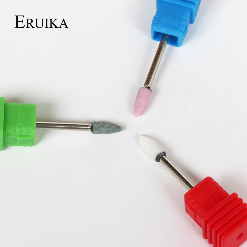 Аппарат для маникюра ERUIKA 1 шт. керамический камень острые и фрезы ногтей