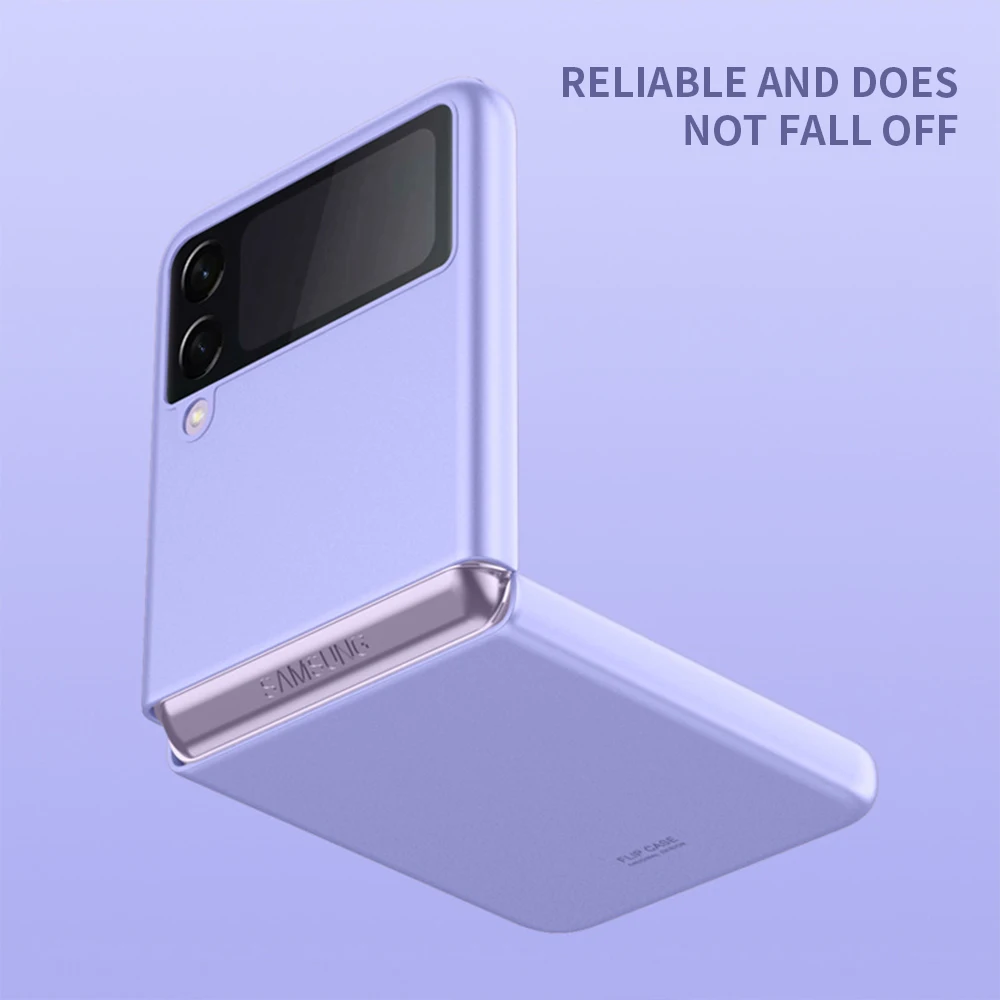 

Official Ultra Thin Folded Lens Protection Mobile Phones Case For Samsung Galaxy Flip3 Fully Protected Matte Back Cover
