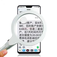 magnifying glass magnifying glass led 10x 20x portable elderly children students holding handle optical