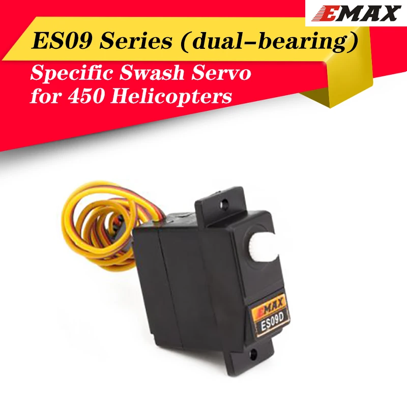 Двухподшипниковый сервопривод EMAX ES09A ES09D ES09MA ES09MD специальный Swash для вертолетов 450