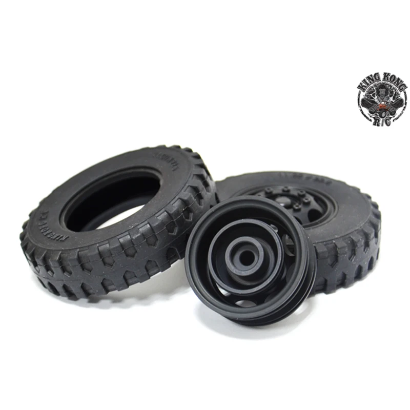 KKRC металлические 1 75 &quotпередние колеса для 1/12 1/14 R/C советский ZIS-150/CA10/Tamiya грузовик