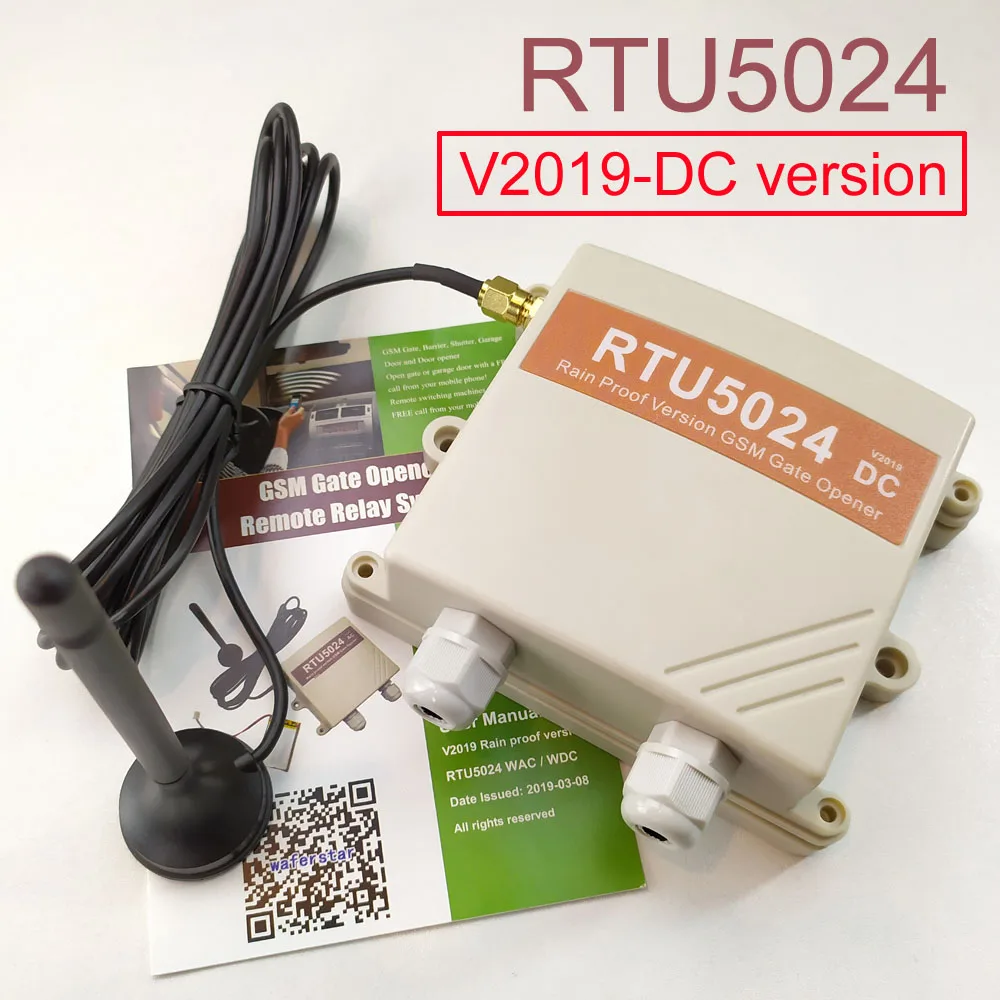 AC/DC9-36V V2019 RTU5024 WDC Водонепроницаемый Тип GSM Открыватель раздвижных ворот Реле