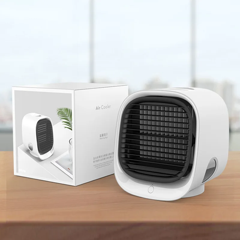 

Portable Cooling Fan Mini Home Desktop Cooling Fan Air Conditioner Small Usb Air Cooler Humidifying Summer Air Conditioner