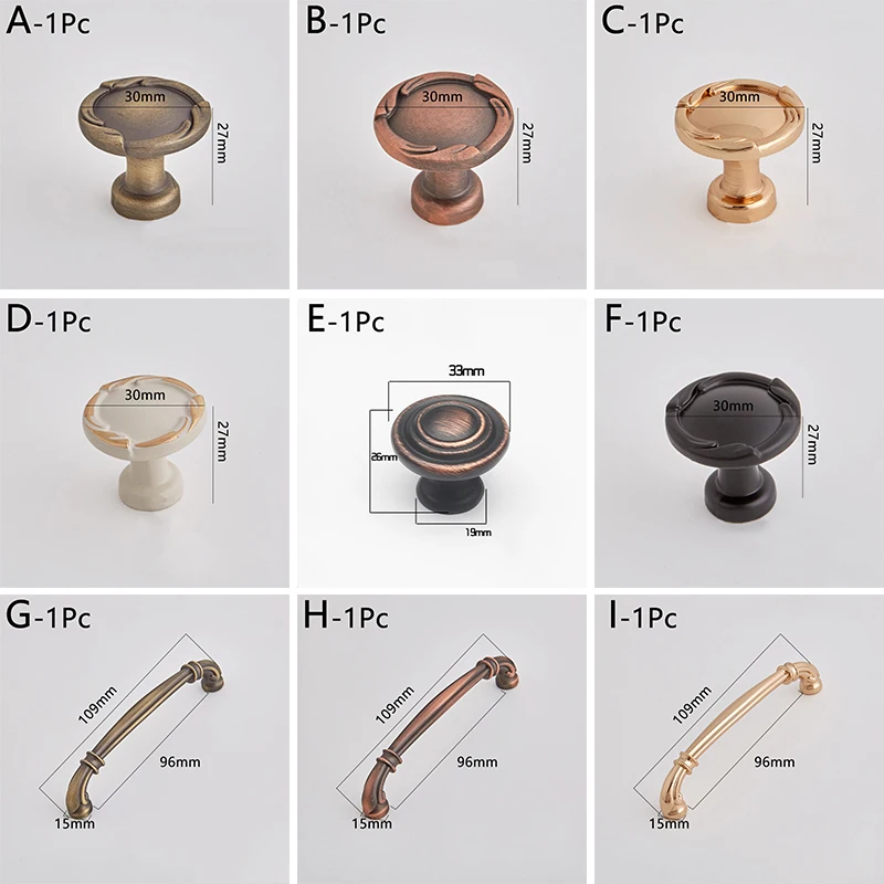 Шкаф для одежды шкаф ручки Ретро Античная латунная 96 мм 128 Кухня кабинет