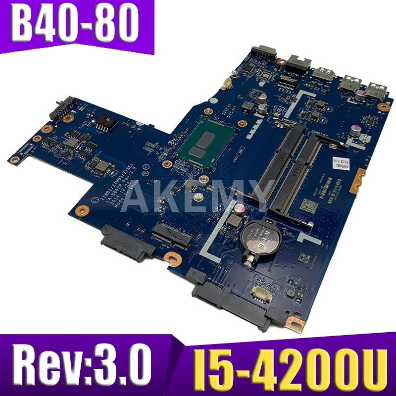 

ZIWB2/ZIWB3/ZIWE1 LA-B092P Rev: 3,0 материнская плата для ноутбука For Lenovo B50-80 материнская плата (для процессора intel 3205U) 100% протестирована