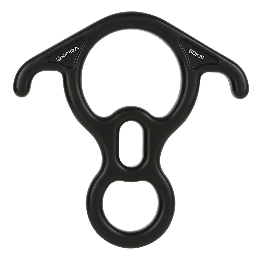 

Rappelling Carabiner Downhill Descender Rock Climbing 8-Shape Abseiling Device Travelling Easy Carrying Portable Parts