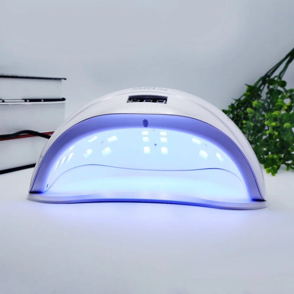 52 Вт Светодиодный УФ лампа для сушки ногтей маникюра всех гелей лак 4 режима 24