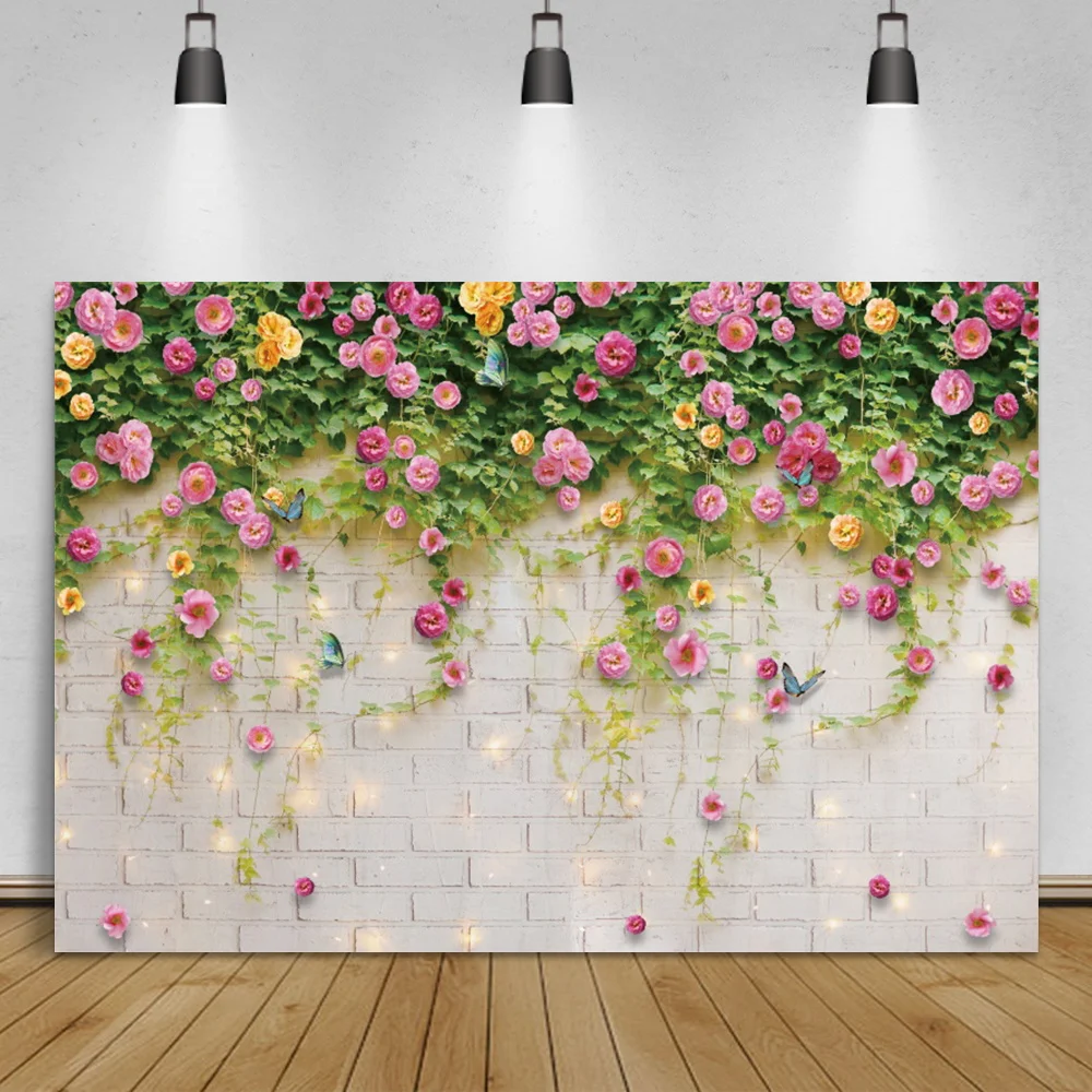 Фон для свадебной фотосъемки цветы Брак День рождения Святого Валентина