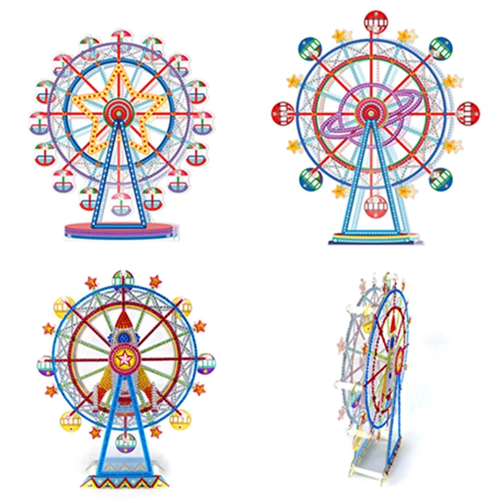 

Набор для алмазной вышивки «сделай сам», поворотное украшение из Ферриса особой формы, Набор для вышивки крестиком 5D, домашний декор, подаро...