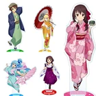 Аниме Konosuba Kono subarashi sekai ni shukufuku wo! Фотографическая панель Aqua Satou Kazuma фигурка на акриловой подставке, настольное украшение