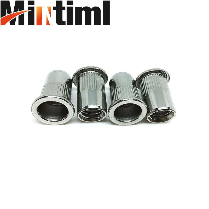 Mintiml 10 шт. M3 M4 M5 M6 M8 M10 M12 304 нержавеющая сталь Rivnut с плоской головкой заклепки