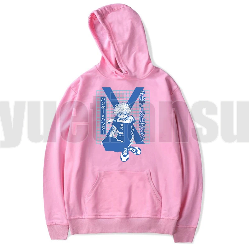 

Cute Mens Hoodies Hunter X Hunter Men Women Pullovers Hoodies Sweatshirts Killua Zoldyck Hisoka 90s Anime Hoody Streetwear Tops