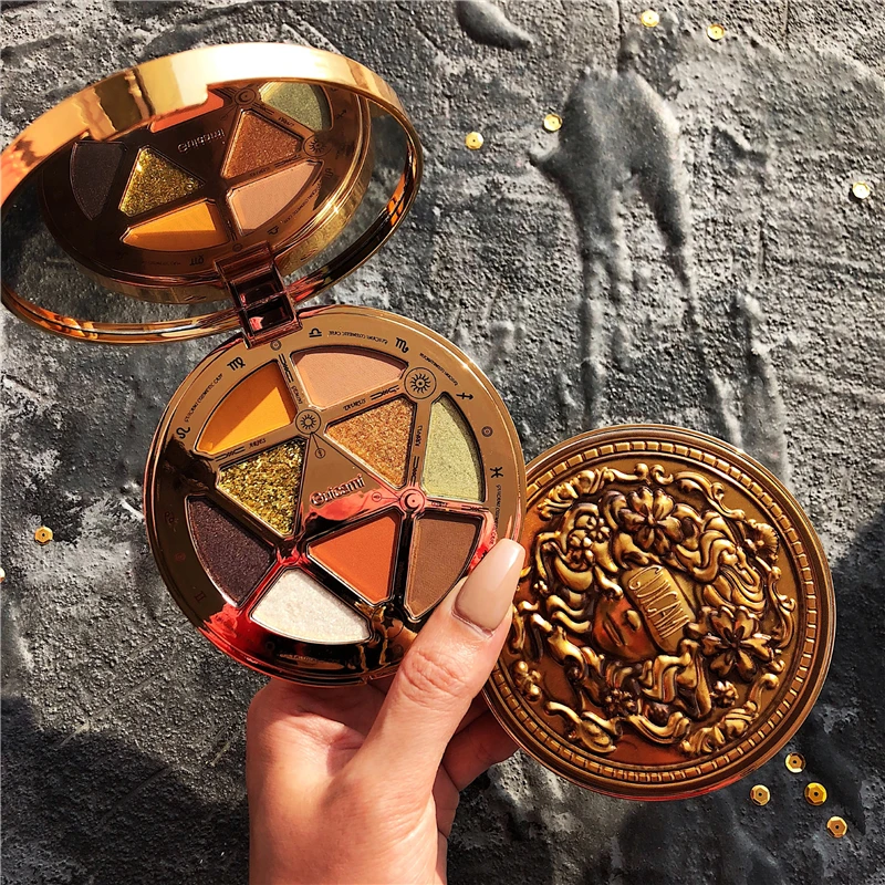 Палитра теней для век с металлическим блеском 9 цветов| |