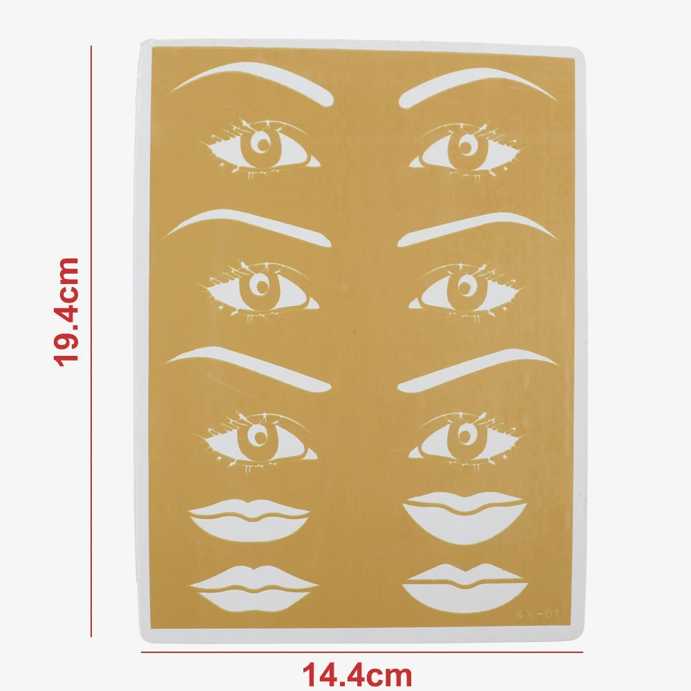 5/10 шт Резиновые Татуировки бровей губ тату практика кожи Профессиональный