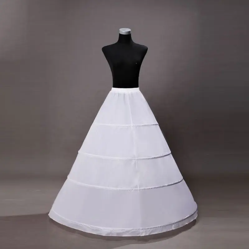 

Bride Wedding Dress Hoops Skirt Support Lady Girls Party Prom Ball Dress Inner Substrate Petticoat Long Underskirt 87HC