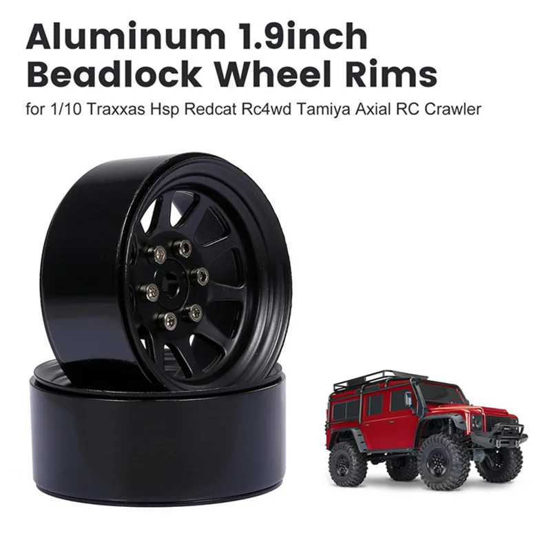 107 г/шт. металлический сплав 1 9 Beadlock Колесные диски для 1:10 RC Гусеничный осевой SCX10