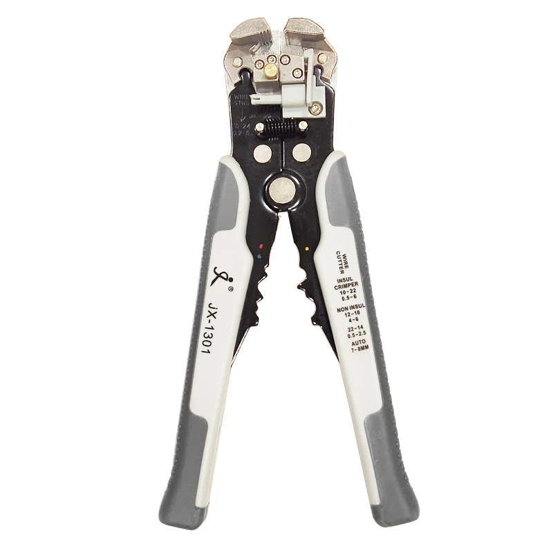 Серый Wire Stripper, Self-Adjusting 8.4 Inch Cable Cutter Crimper, 3 in 1 Multi Pliers for Wire Stripping, Cutting, Crimping - Цвет: Серый