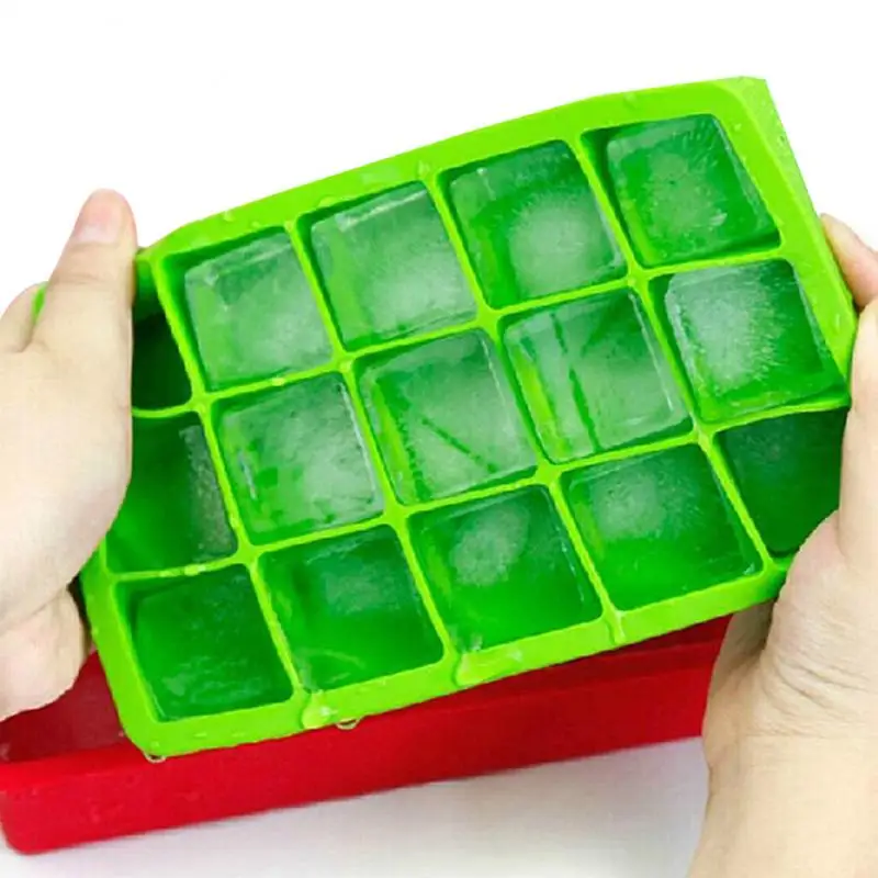 15-Cavity Square Cool Ice Cube Tray Maker Mold Mould Jelly Kitchen Bar Drinking Accessories | Дом и сад