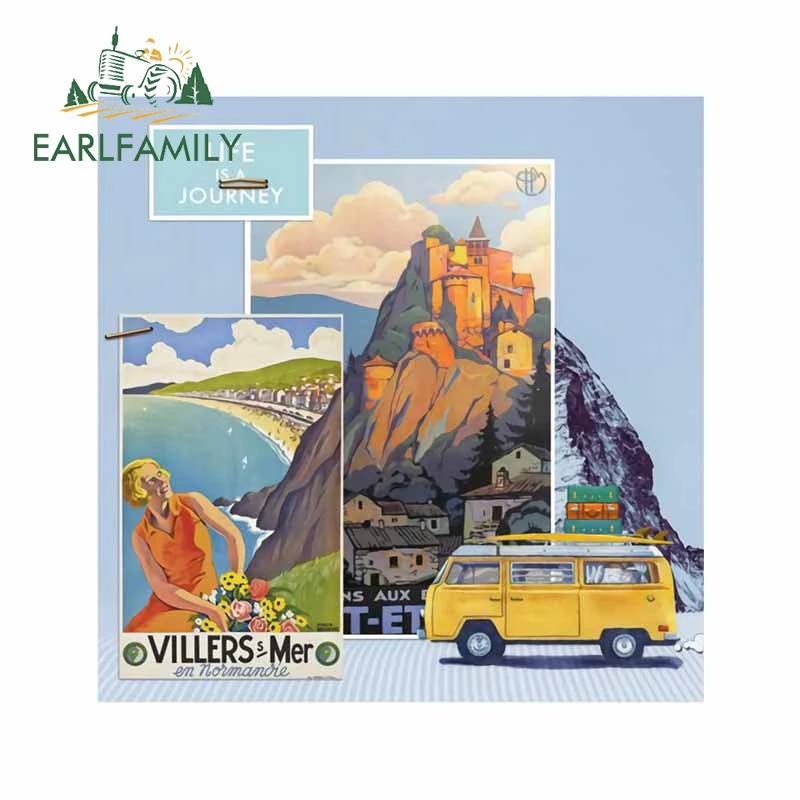 

Автомобильные наклейки EARLFAMILY, водонепроницаемые, 13 см х 12,9 см