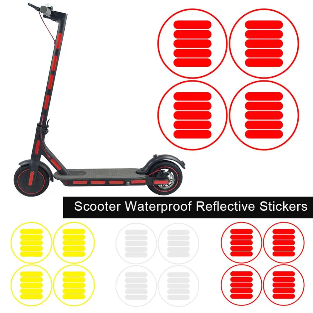 

1 set Electric Scooter Body Waterproof Safety Reflective Stickers for XIAOMI MIJIA M365/Pro Scooter Decoration Accessories