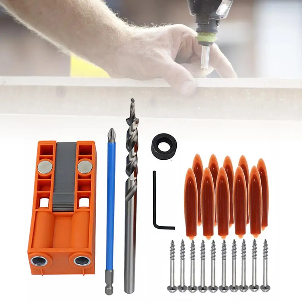 25 шт. деревообрабатывающий Наклонный локатор отверстий позиционирование набор