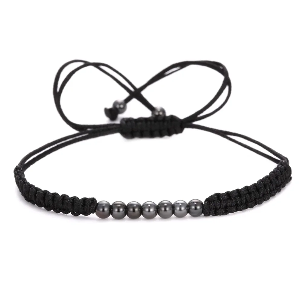 Модный браслет ручной работы регулируемые тканые Медь бусины ювелирные изделия