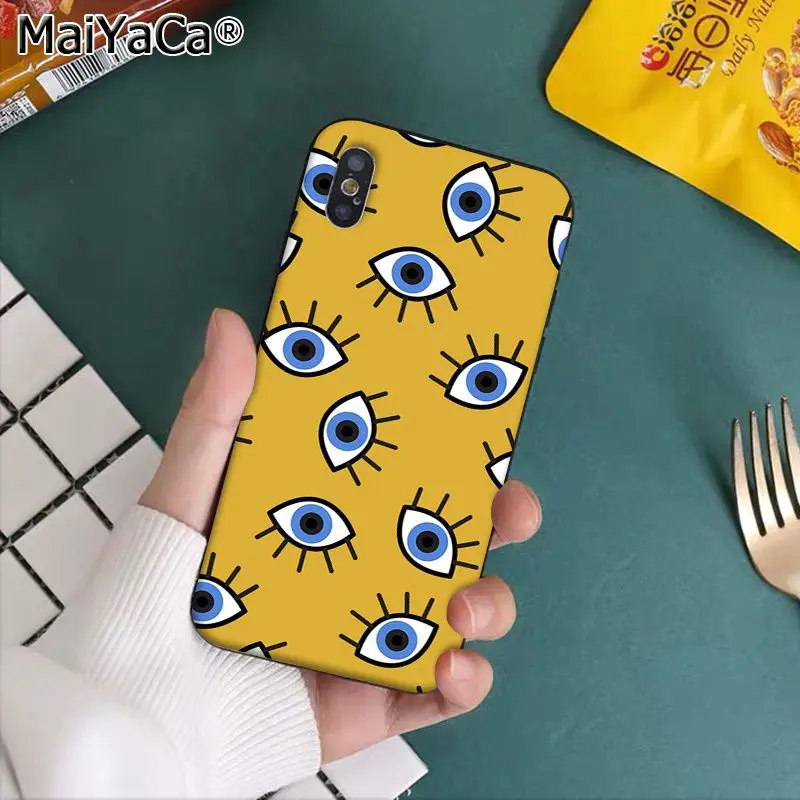 A9 MaiYaCa большие ресницы Coque Shell чехол для телефона Apple iphone 11 pro 8 7 66S Plus X XS MAX 5s SE XR чехлы - Цвет: A9