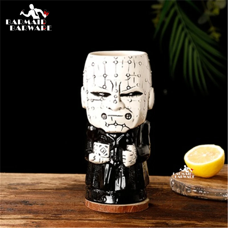 

700ml Horrible Ceramic Tiki Mug Creative Porcelain Beer Wine Mug Cup Bar Tool