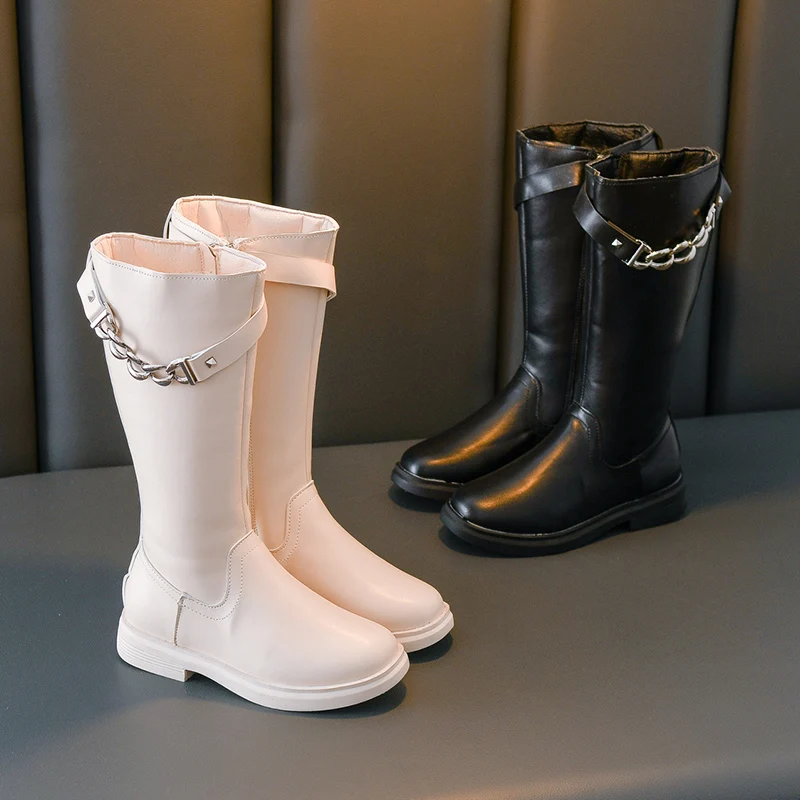 Детские зимние сапоги на цепочке женские модные для девочек ботинки мартинсы до