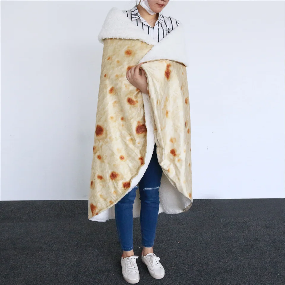 Постельные принадлежности Outlet кукурузная тортилья одеяло Пита лаваш еда фланелевое одеяло для кровати Рождественский подарок флисовое смешное плюшевое покрывало