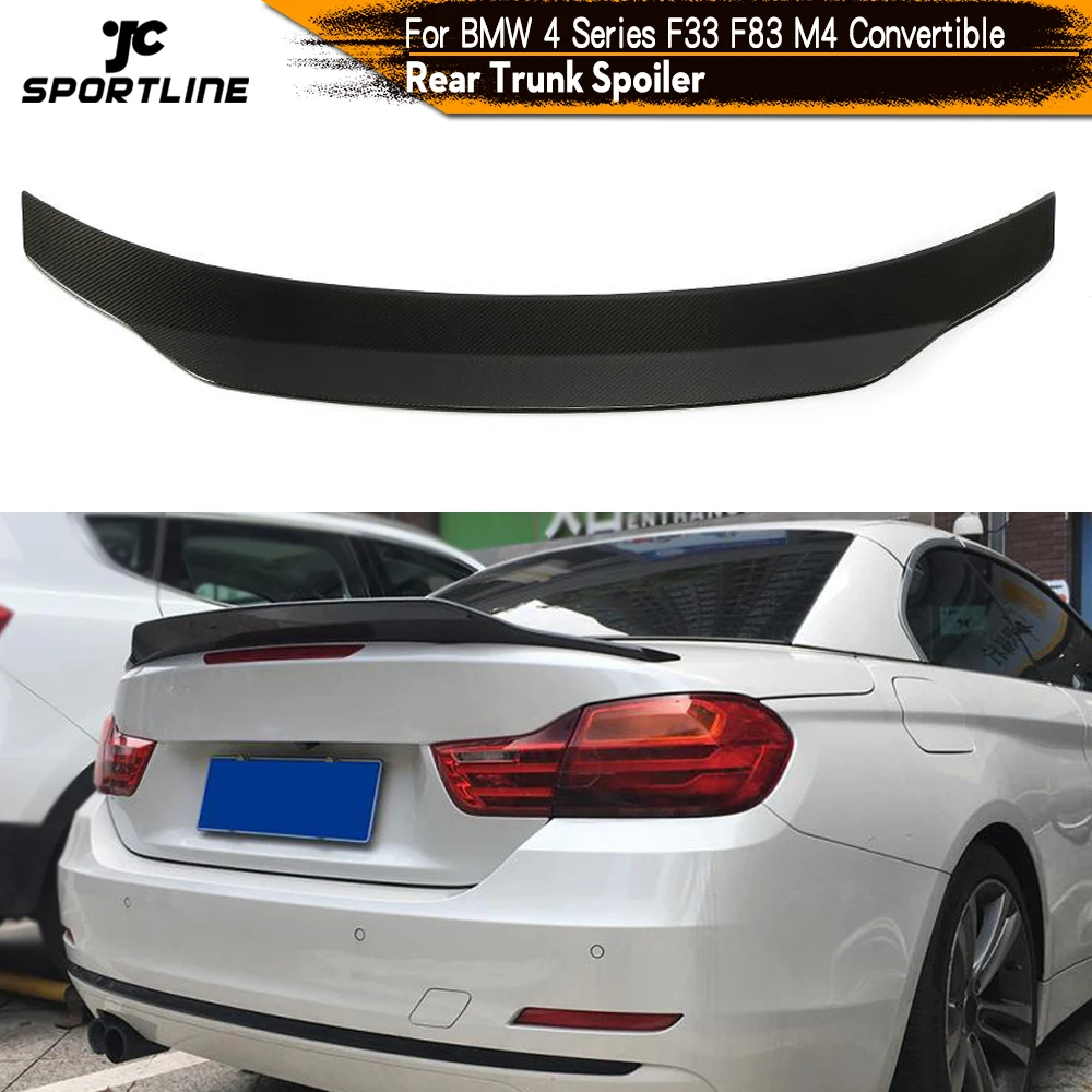 Углеродное волокно задний багажник спойлер для BMW 4 серии F33 F83 M4 Кабриолет 2014 2019 на