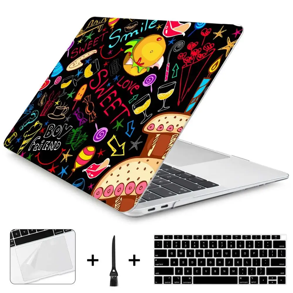 J217 Batianda жесткий чехол для Macbook Air Pro retina 11 12 13 15 13,3 дюймов Сенсорная панель A1706 A1708 A1989 A1932 A1990 уникальный чехол для ноутбука - Цвет: J217