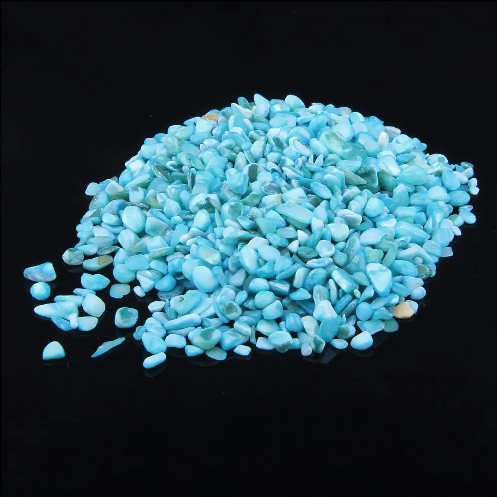 Бусины с чипами из натуральной раковины синие нестандартные бусины кристаллами