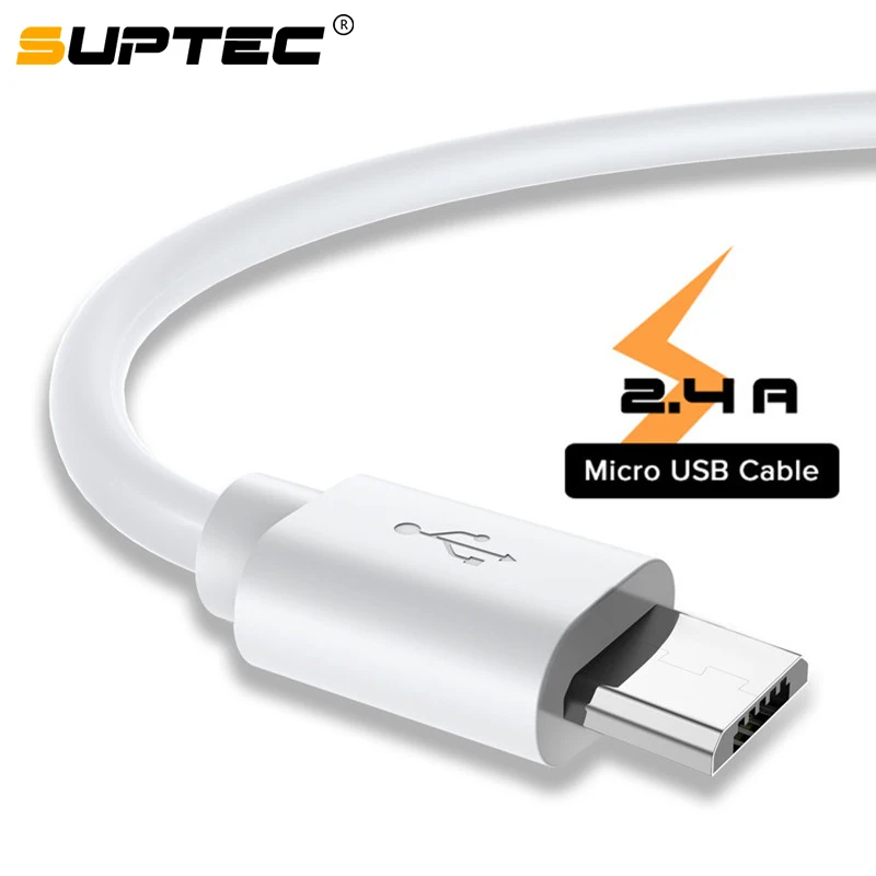 

SUPTEC 2.4A Micro USB Cable Fast Charging Data Wire Cord Microusb Charger Cable For Samsung S6 S7 Xiaomi LG Android Mobile Phone