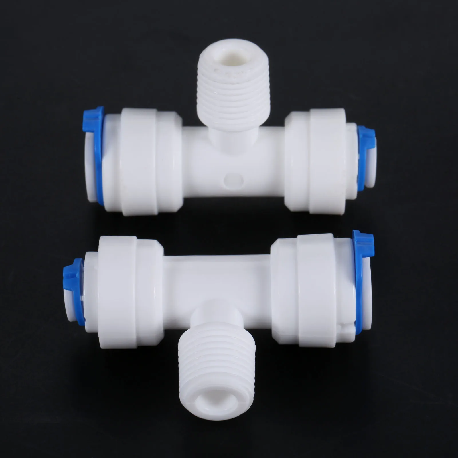 Т-образный тройник 1/4 3/8 OD BSP Male Therad пластмассовая муфта фитинги для водопроводной